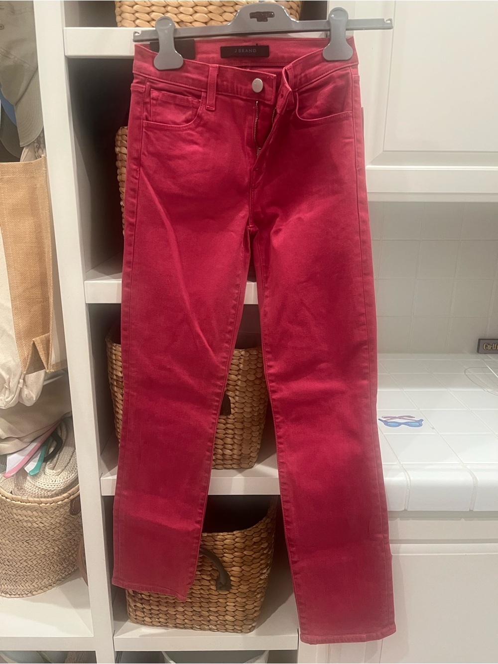 J Brand Vibrant Pink Denim Jeans